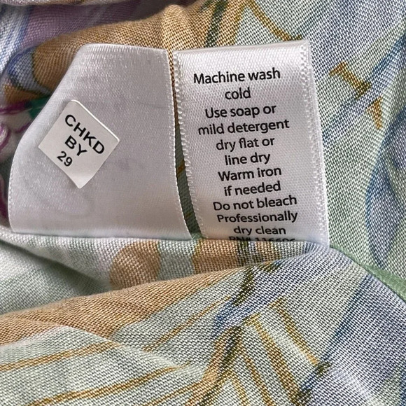 Goa Beachwear by Japna Beach Dress Womens Medium Tropical Swim Cover Up Floral - Picture 10 of 10